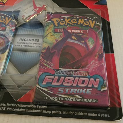 New Pokemon 2 Booster Blister Pack + Red Lugia Pin