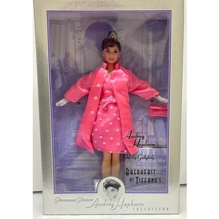 Mattel 1998 Audrey Hepburn In Breakfast At Tiffany's Pink Princess Fashion Doll