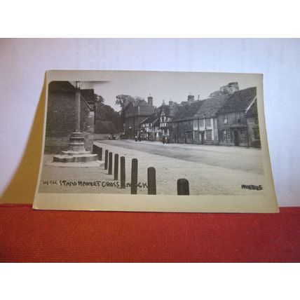 HIGH STREET & MARKET CROSS, LACOCK. WILTSHIRE unused postcard RP by Phoebus #