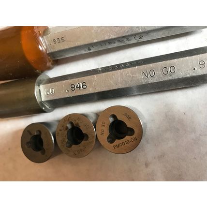 LOT the pipe machinery INSPECTION GO NO GO PLUG GAGE .940 .945 .942 .946 .956,AG