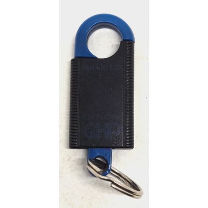Buckle-up California CHP Clip On Plastic Advertising Keychain (J14)