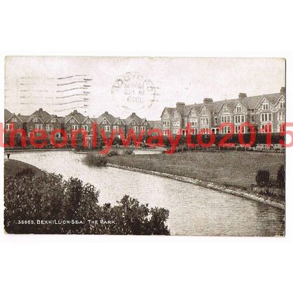 Bexhill on Sea, Park, Sussex, 1923, Postcard
