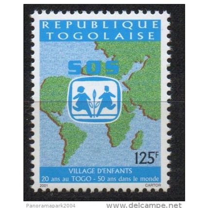 Togo 1999 / 2001 - Mi. 2979 SOS Village d'enfants Children UNICEF RARE !!!