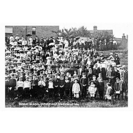 pt4216 - Denby Dale Sunday School Gathering 1906 , Yorkshire - Print 6x4