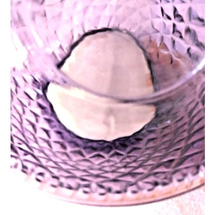 Glass Purple #1 Diamond Pattern 6" Round Flower Vase Tabletop Decor