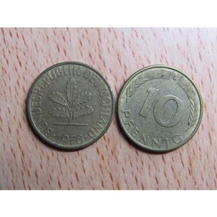 1979g 10 Pfennig Germany Coin