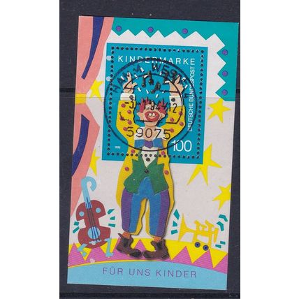 GERMANY 1993 FOR US CHILDREN SOUVENIR SHEET USED / CTO SG MS2538