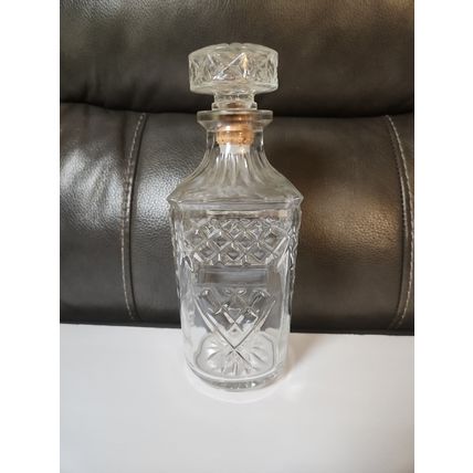 Drambuie Cut glass Vintage decanter No stopper 8”