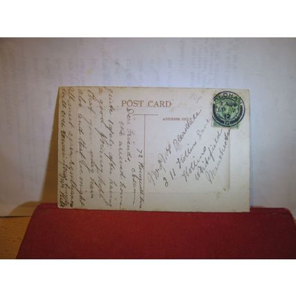 BLUE COAT SCHOOL, OLDHAM, Lancashire used antique postcard Allen &sons 1912 pm =
