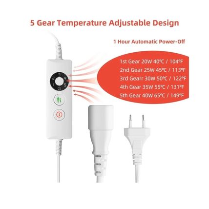 Electric Foot Warmer For Women Heated Foot Warmers 5 Temperature Setting New