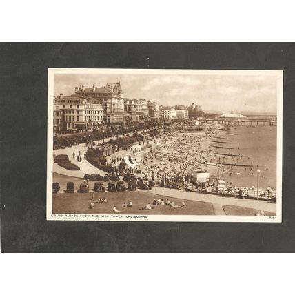 Postcard Sussex Eastbourne Grand Parade From the Wish Tower 1957