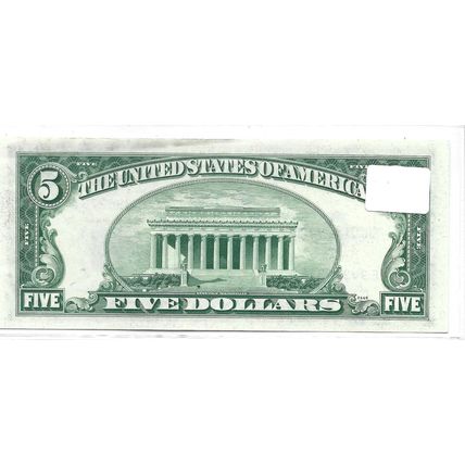 1953-A Us $5.00 Silver Certificate Crisp unc