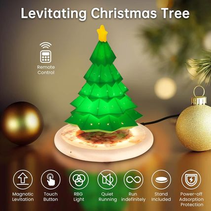 Levitating Christmas Tree Lights,6.5Inch Floating Display with Christmas Tree fo