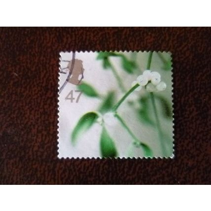 2002 GB Christmas 47p Mistletoe fine used stamp SG2324 plants nature
