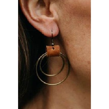Gold Vintage Hoop Hook Earrings