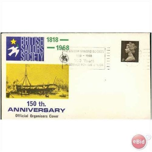 GB FDC 1968 - British Sailors Society 150th anniversary