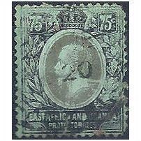 East Africa & Uganda 1912 SG52 75c Black & Green Filler