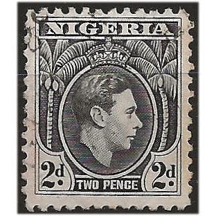 Nigeria 1938 SG52 2d Black Fine Used . ..