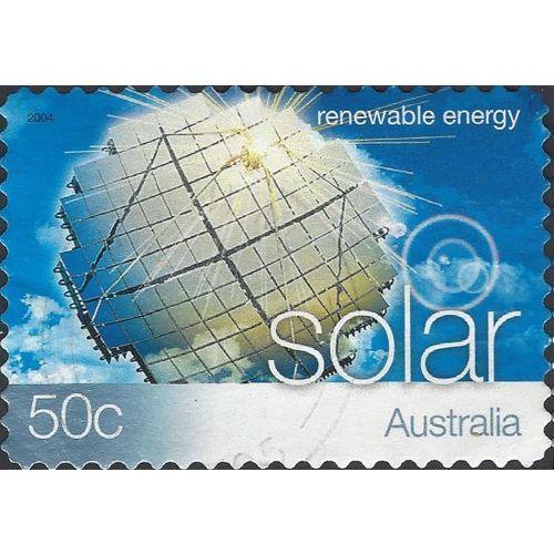 AUSTRALIA, Renewable Energy, Solar s/a, blue 2004, 50c, #2
