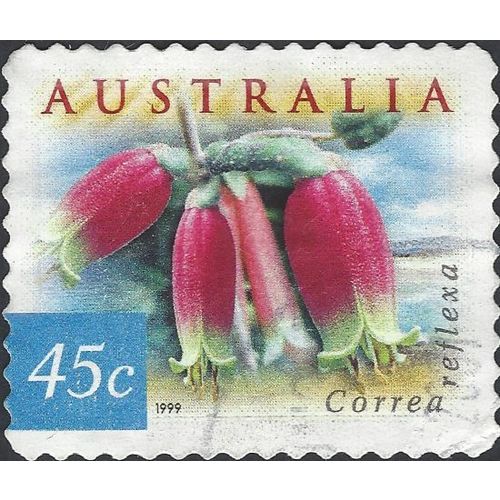 AUSTRALIA, FLOWER, Correa reflexa s/a, blue 1999, 45c, #4
