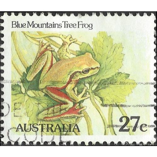 AUSTRALIA, AMPHIBIAN, Blue Mountains Tree Frog, green 1982, 27c, #7