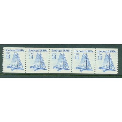 2134 14c Iceboat Fine MNH Dry Gum PNC 3/5 V0332