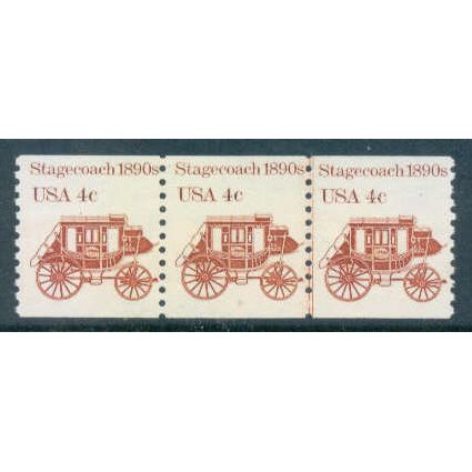 1898A 4c Stagecoach Fine MNH Dry Gum PNC 1/3 W0500