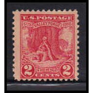 645 2c Valley Forge Average Plus MNH O1137
