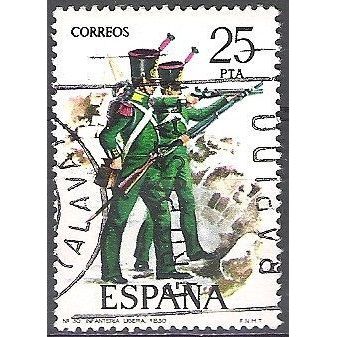 España 1976 Michel 2247 O Cote (2008) 0.30 Euro Infanterie de Leicht Cachet rond