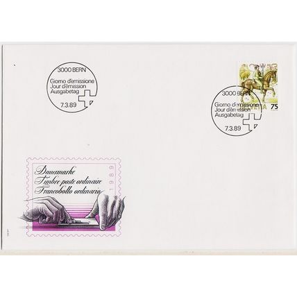 Switzerland. FDC . 1989 75c S.G.1111. Used/Unaddressed