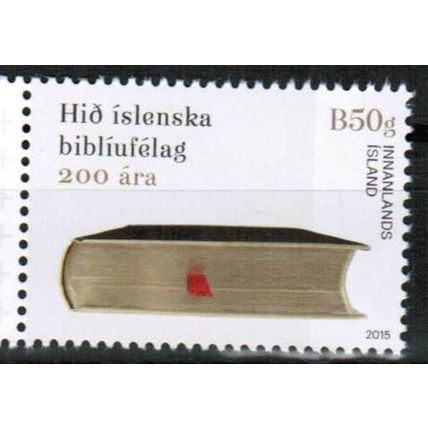 2015 Iceland Sc# 1371 - Bible Society B50g Mint NH
