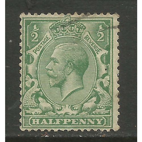 GB 1912 - 24 KGV 1/2d Green SG 351 Wmk 100 ( M28 )