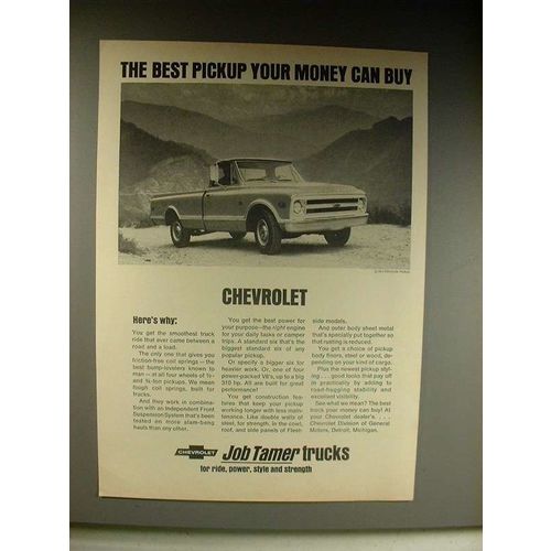 1963 Chevrolet 3/4-ton Fleetside Pickup Truck Ad!