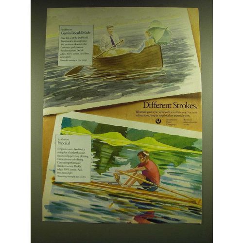 1990 Strathmore Gemini Mould Made and Imperial Paper Ad - Different Strokes