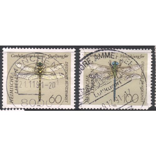 Germany 1991 - SG2400 & SG2404 - Dragonflies - used
