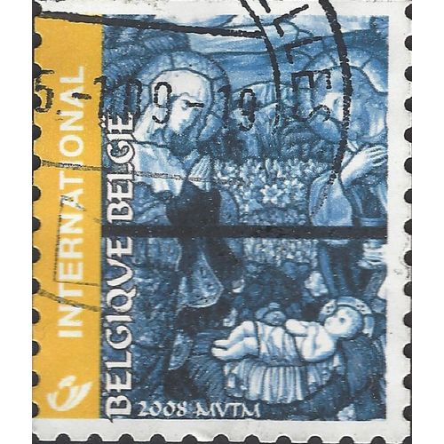 BELGIUM, CHRISTMAS, Nativity, blue 2008, International, #2