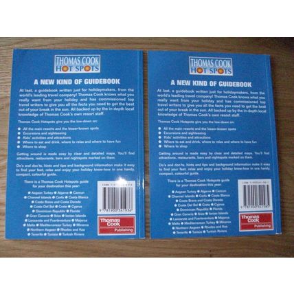 Thomas Cook Hot Spots COSTA BLANCA & COSTA DEL SOL 2 PB BOOKLETS 1999 **GC**