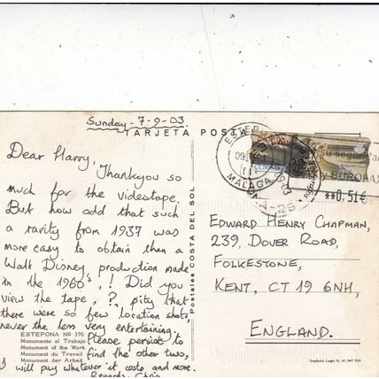 Estepona Monumento Al Trabajo Spain Postcard posted 2003 VGC