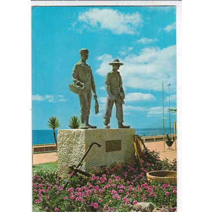 Estepona Monumento Al Trabajo Spain Postcard posted 2003 VGC