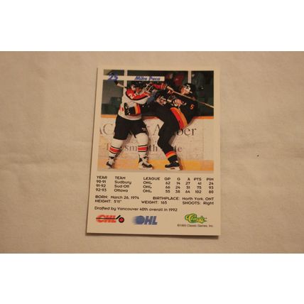 Mike Peca 1993 Classic '93 Hockey Draft NO. 25