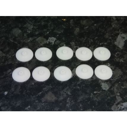 PACK OF 10 PINION MINATURE DOUBLE GEARS 2MM SHAFT MINATURE MOTORS SIZE 16 MM