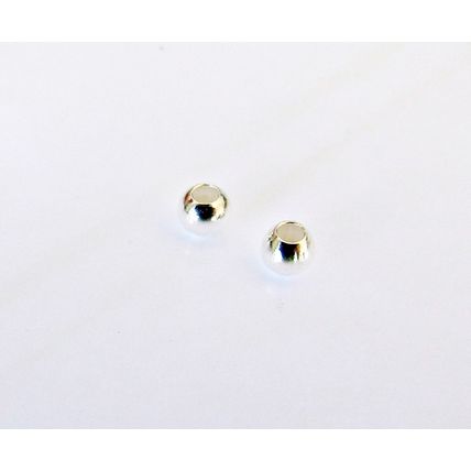 2mm 925 Stirling Silver Round Beads Perfect Spacer Bead Quality 3 pack sizes C13