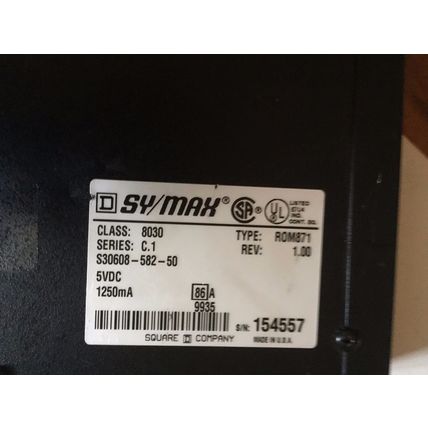 SQUARE-D 8030-ROM-871,SY/MAX C.1,RELAY S30608-582-50 CLASS 8030,ROM871,EU