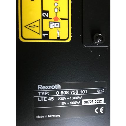 NEW REXROTH 0 608 750 101 BOSCH SERVO AMPLIFIER,LTE45. 230V-1800VA,110V-900VA,TF