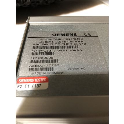 NEW SIEMENS 1P 6FC5247-0AF11-0AA0 SINUMERIK 810/840D PROFIBUS DIRECT KEY,BR