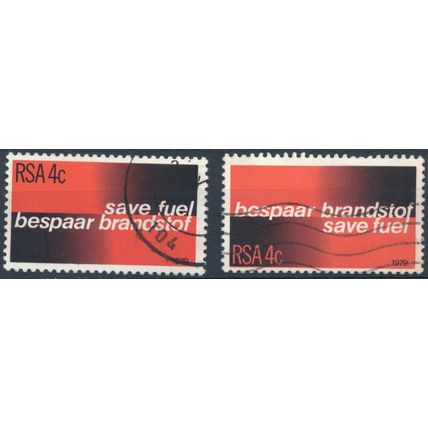 Fuel Conservation - South Africa 1979 - F H - SG 457/8 (B)