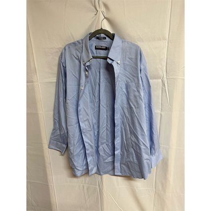 Kirkland Signature Men's Blue Dress Shirt Size 17.5 Long Sleeve