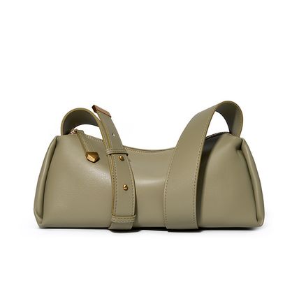 Genuine Leather Women Small Shoulder Purse Handbag Green