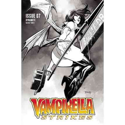 Vampirella Strikes: #7 Stephen Segovia - B&W (1:20) Dynamite Entertainment