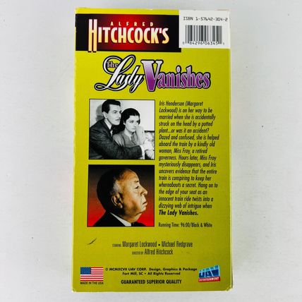 Alfred Hitchcock - The Lady Vanishes VHS Video Tape